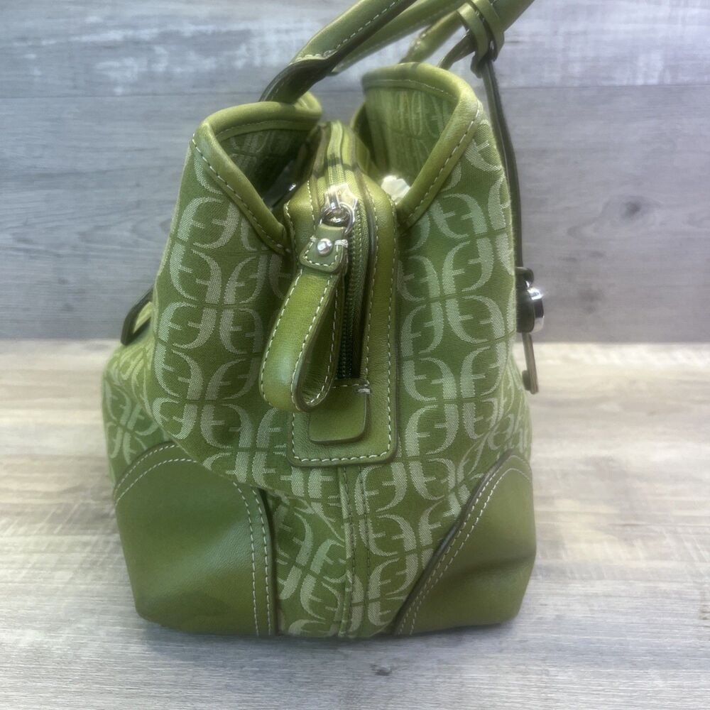 Fossil Green Signature Monogram Canvas Leather Pu… - image 7